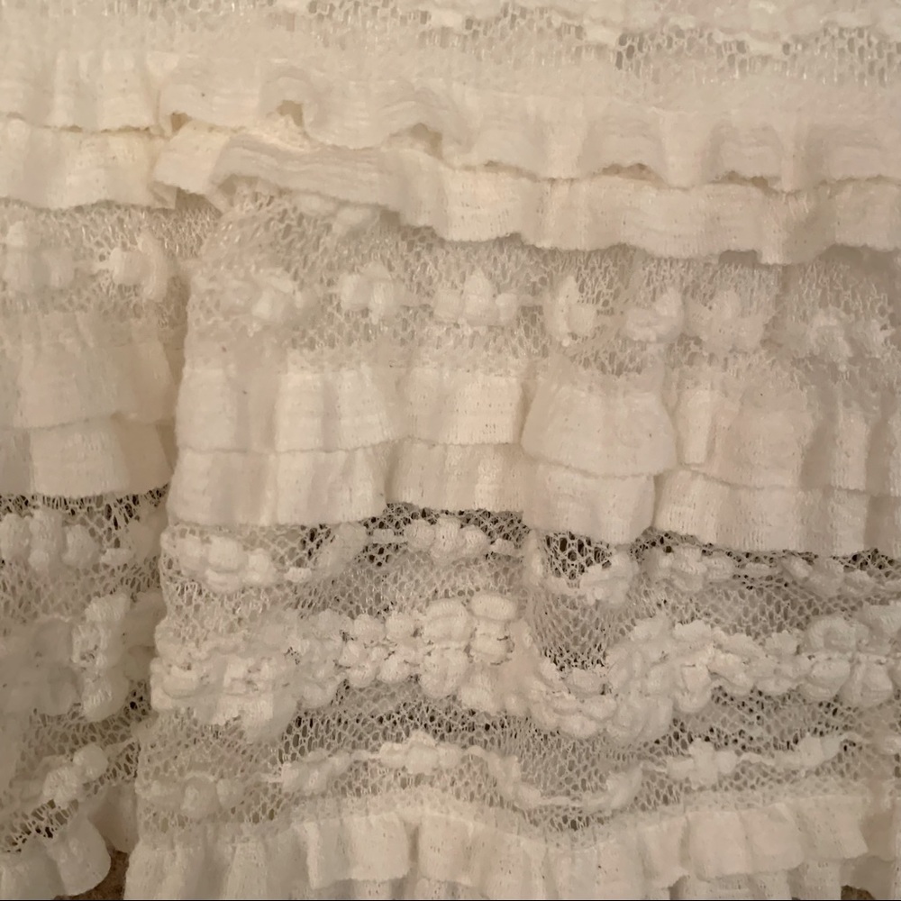 Max Studio off white lace skirt large NWT - Picture 2 of 6